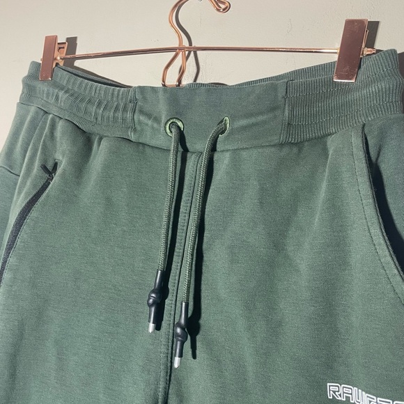 RawGear Joggers Mens Large Green Sweatpants Athletic Casual Gym Training - Picture 3 of 7